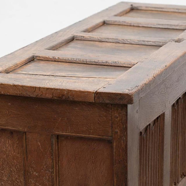Antique Gothic Chest in Wood For Sale - Image 15 of 18
