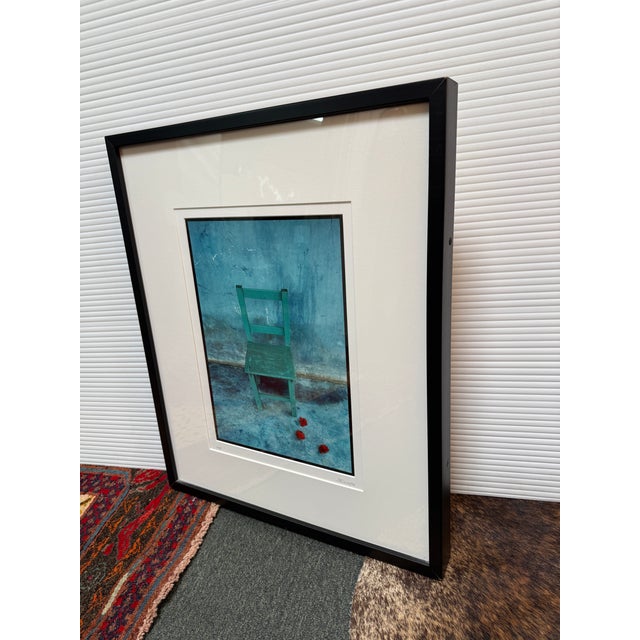 Jeffrey Becon "Green Chair With Hibiscus", Signed + Numbered 18/25 For Sale - Image 9 of 12