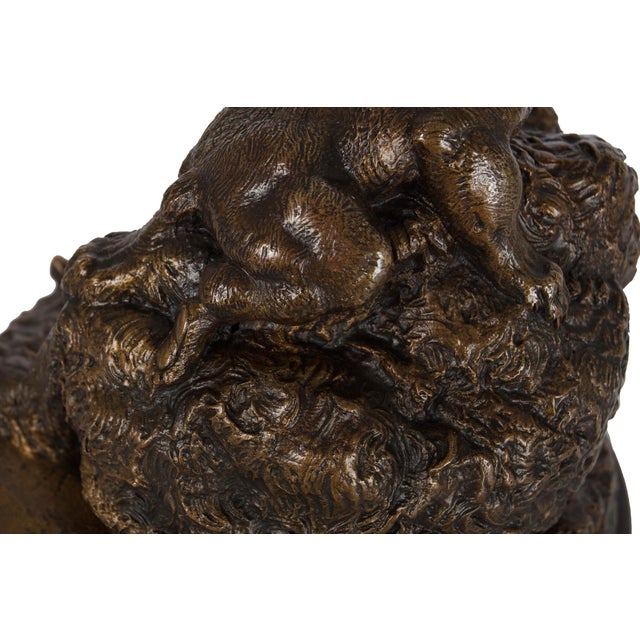 French Antique Bronze Sculpture “Family of Bears” by Delabrierre For Sale - Image 16 of 18