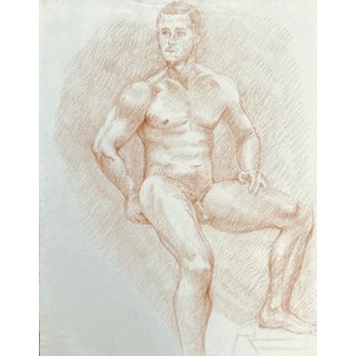 Ron Yrabedra Male Nude Drawing For Sale