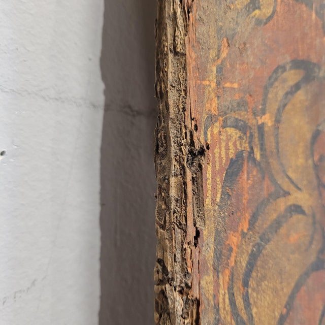 Fragments of Coffered Ceiling or Wainscoting in Polychrome Wood, Gothic-Mudejar, Spain, 18th Century, Set of 3 For Sale - Image 12 of 18