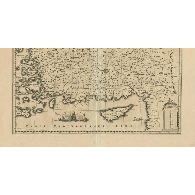 Antique Map of Asia Minor by Aeg, 1640 For Sale - Image 4 of 12