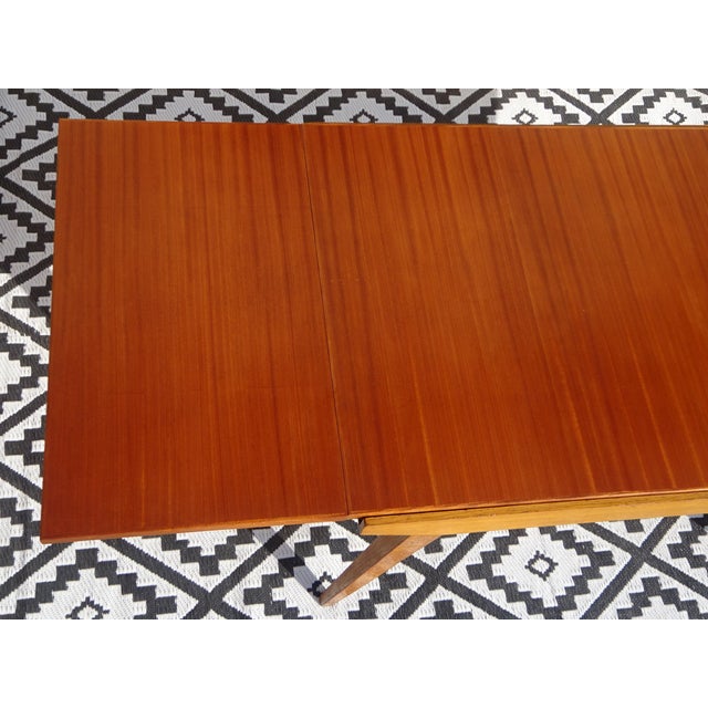 Vintage Scandinavian Table with Integrated Extensions, 1960s For Sale - Image 14 of 18