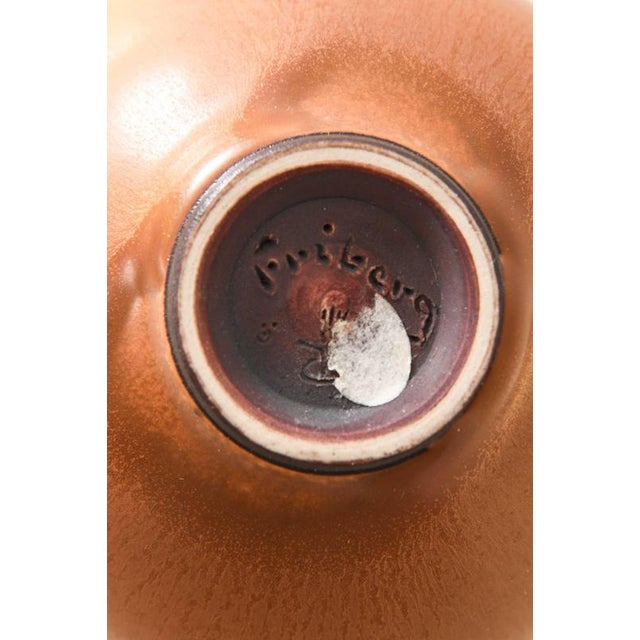 Berndt Friberg Scandinavian Modern Ceramic Vase by Berndt Friberg, 1958 For Sale - Image 4 of 6