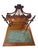 Victorian Walnut Ladies Writing Desk With Gallery & Velvet Writing Surface, Circa 1880 For Sale - Image 4 of 12
