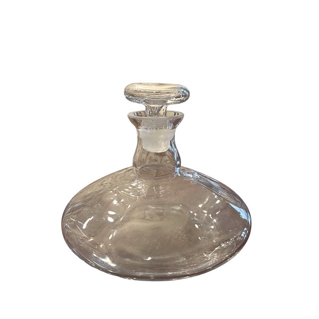 Glass Vintage Cut Crystal Liquor Decanters With Stoppers - Set of 5 For Sale - Image 7 of 11
