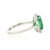 Metal Luxury 2.44ct Emerald Diamond 18k Gold Ring Size 9 for Women by VRJewels For Sale - Image 7 of 15