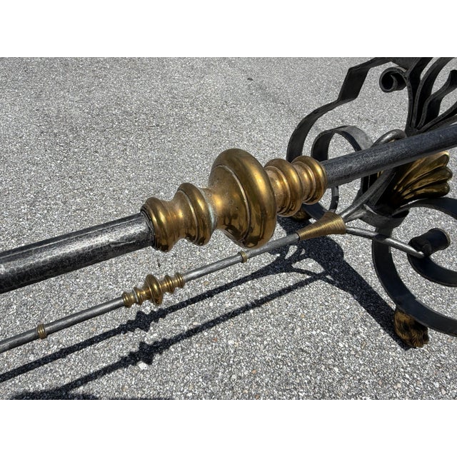 Large 19th Century French Cast Iron and Marble Butcher Shop or “Pastry Table” For Sale - Image 9 of 13