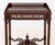 Chinese Chippendale Style Mahogany Silver Table For Sale - Image 4 of 9