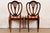 Baker Furniture Style Federal Carved Mahogany Shield Back Side Chairs or Dining Chairs, Pair For Sale - Image 11 of 13