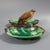 Green George Jones Majolica Twin Lobed Bird Dish For Sale - Image 8 of 12
