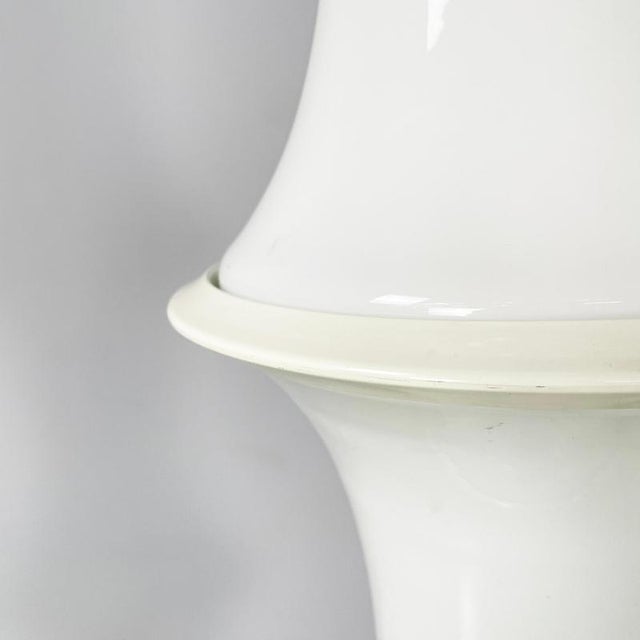 1980s Italian Modern Opaline Glass Floor Lamp Bamboo attributed to Enrico Tronconi, 1980s For Sale - Image 5 of 18