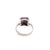 14k White Gold Ruby and Diamond Ring, Size 6 For Sale - Image 4 of 4
