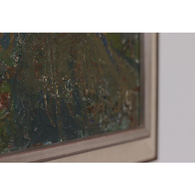 Svan Grandin, House and Garden, 1950s, Oil on Panel, Framed For Sale - Image 7 of 13