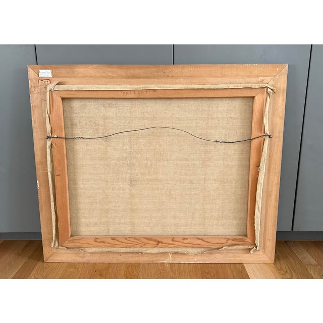 Mid Century Abstract Landscape Painting by Donald Weismann Titled "Fall Out" For Sale - Image 9 of 11