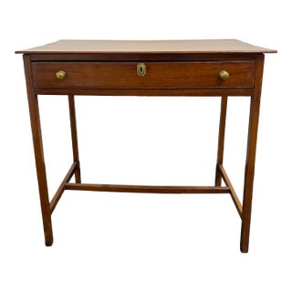 Antique Mahogany Single Drawer Writing/Side Table 19th Century George III Style For Sale