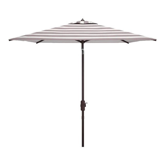 Iris 7.5 Square Umbrella - Gray/White For Sale