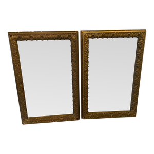 Pair of Large Carved Antique Frames Gilt 28 X 42