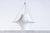 Skyflyer pendant lamp designed by Yki Nummi for Adelta. The lamp is comprised of a two-piece shade made of molded opaque...