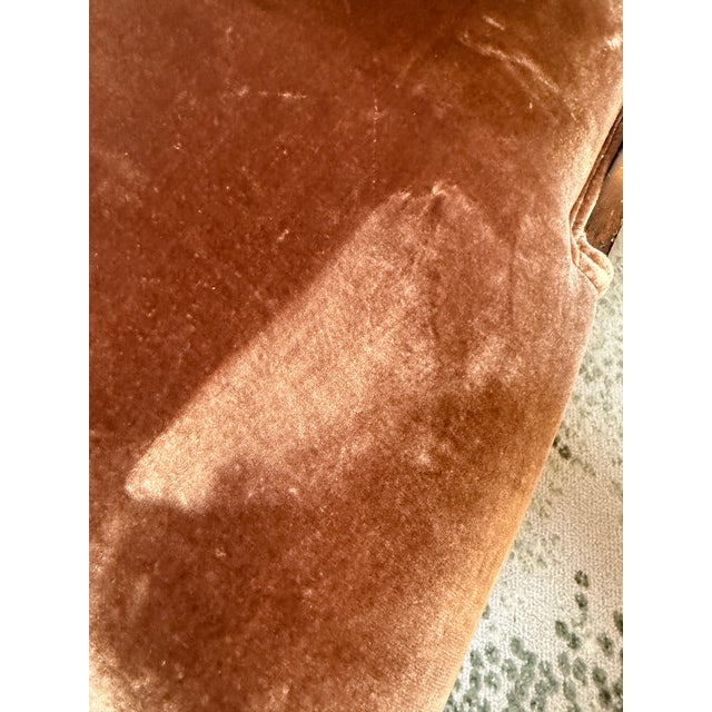 Textile Victorian Eastlake Velvet Chair For Sale - Image 7 of 12