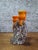 Superb double ceramic candlestick signed Vallauris, an authentic collector's piece representative of the 'Fat Lava' style...