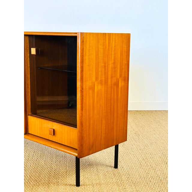 Tall Scandinavian Teak Sideboard, 1960s For Sale - Image 14 of 18