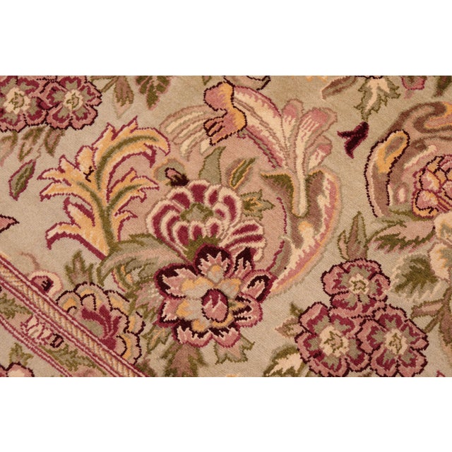 Shabby Chic Art Nouveau 1990's William Morris Wool Rug 6"x9" For Sale - Image 3 of 9