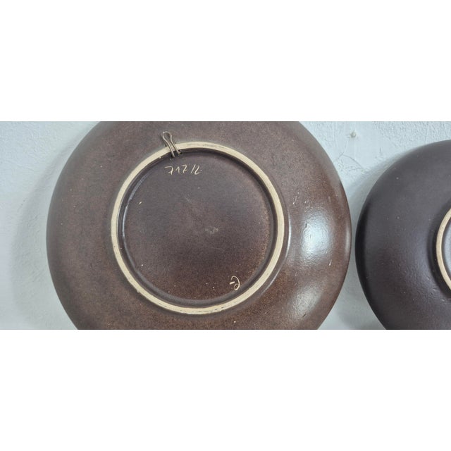 Vintage 717 Ceramic Plates with Flowers from Ruscha, Germany, 1970s, Set of 2 For Sale - Image 12 of 13