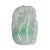 Green Lucky Feng Shui Jade Pendant With Three Pixie Figure Play on Eggplant For Sale - Image 8 of 8