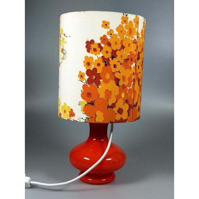 Mid-Century Space Age Table Lamp in Glass, 1970s For Sale - Image 6 of 17