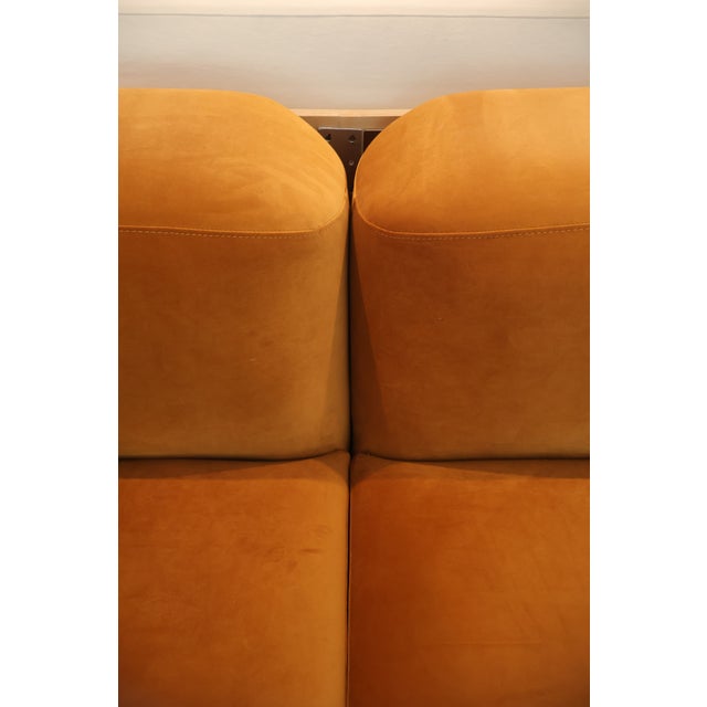 Sarah Ellison "Muse" 4-Piece Modular Sofa, Cognac Velvet For Sale - Image 12 of 12