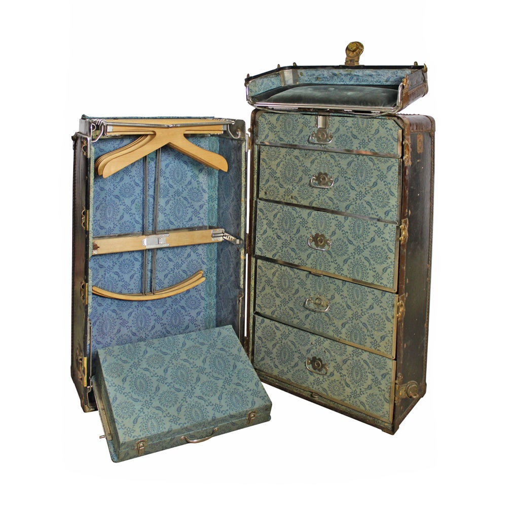 Antique Hartmann Cushion Top Wardrobe Trunk Chairish