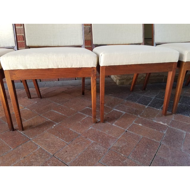 1960s Mid-Century Glenn of California Danish Chairs in Teak Wood- Set of 6 For Sale - Image 9 of 12