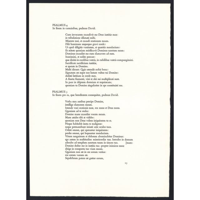 1968 Salvador Dalí Biblia Sacra Lithograph "Beati Pauperes... Beati Mites ... Beati", (Beatitudes) For Sale In New York - Image 6 of 11