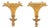 Neoclassical Style Gilded Wall Brackets, Pair For Sale