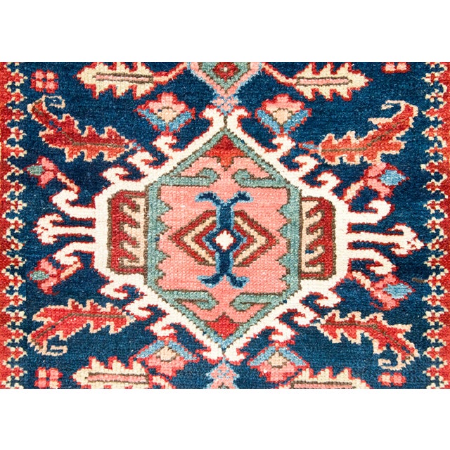 Textile Early 20th Century Persian Heriz Rug For Sale - Image 7 of 14