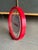 Vintage Howard Miller Red Memphis Postmodern Wall Clock Floating For Sale - Image 9 of 10