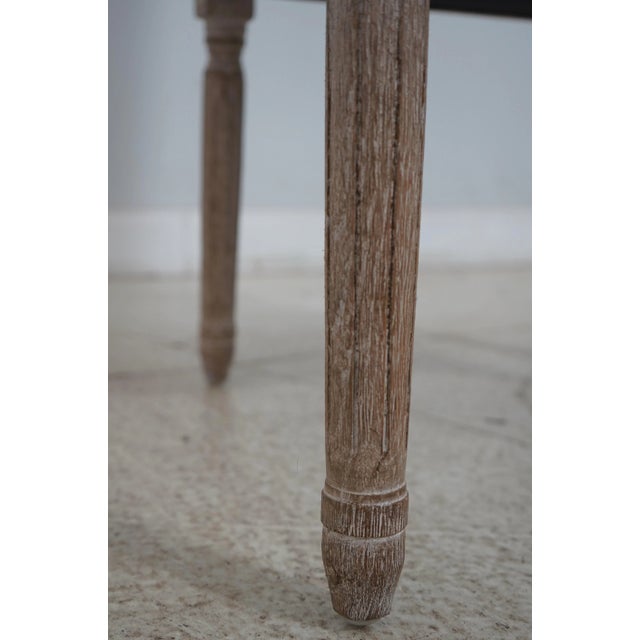 White Pair Restoration Hardware French Louis XVI Armchairs For Sale - Image 8 of 12