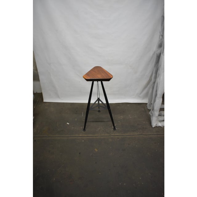 Wood American Industrial Bar Stool For Sale - Image 7 of 7