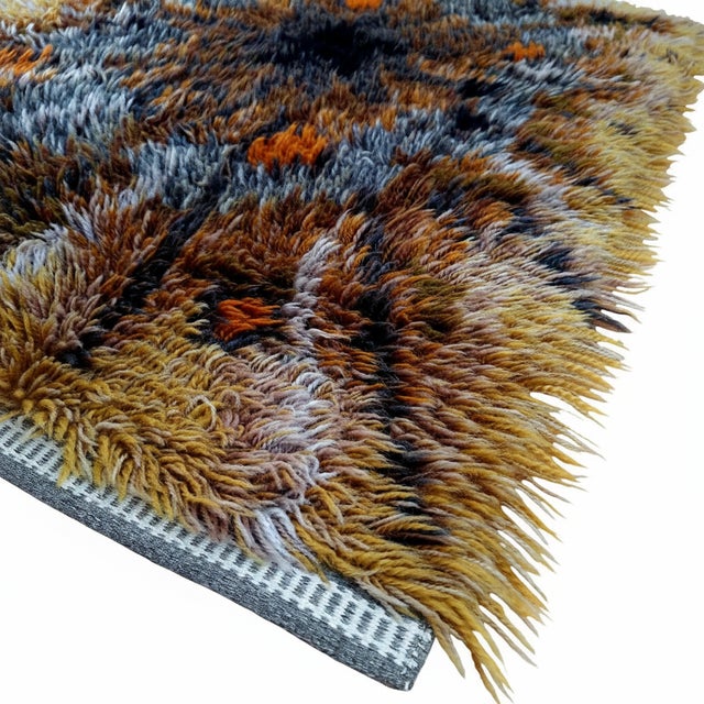 Rya Rug by Ingrid Jagarz for Marks Rya, 1960s For Sale - Image 4 of 8