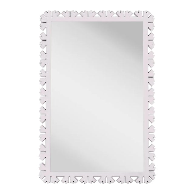 Fleur Home Audubon Bamboo Sticks Rectangle Mirror in Lite Lavender, 24x35.5 For Sale