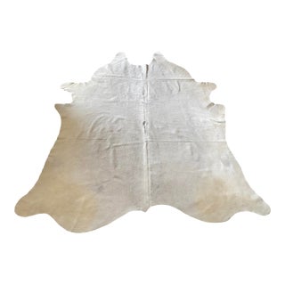 Large Natural Gray Brazilian Cowhide 6'8" X 8' For Sale