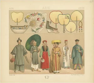 Racinet, Asian Costumes, 1880, Paper