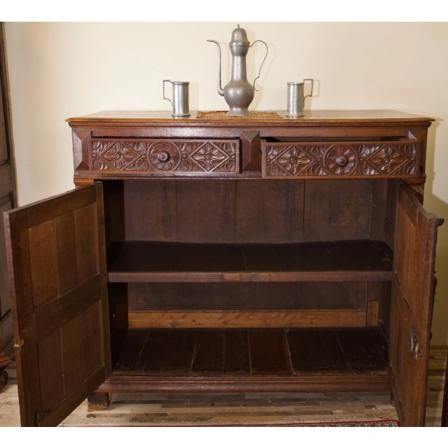 Brown 17th Century Flemish Oak Chest of Drawers For Sale - Image 8 of 9