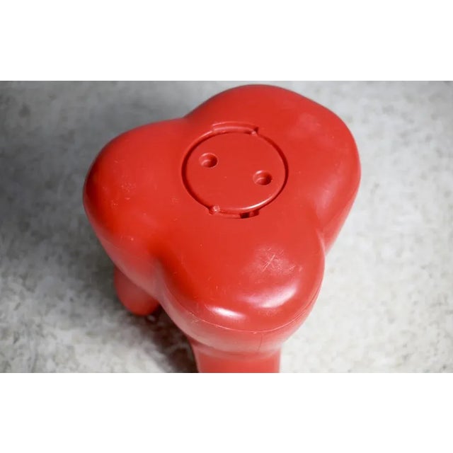 Red Vintage Molar Stool in Plastic, 1980s For Sale - Image 8 of 13