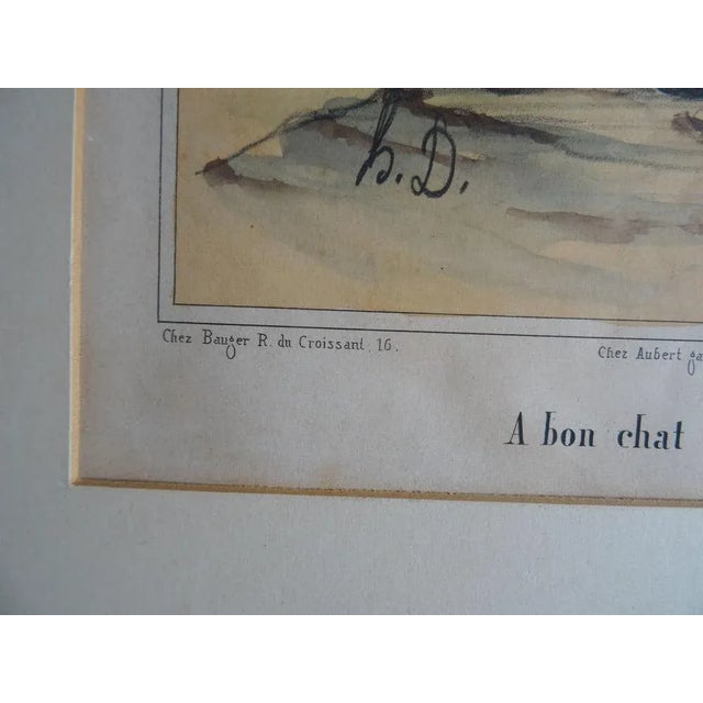 A Bon Chat Bon Rat, 1950, Lithograph on Paper For Sale - Image 3 of 5