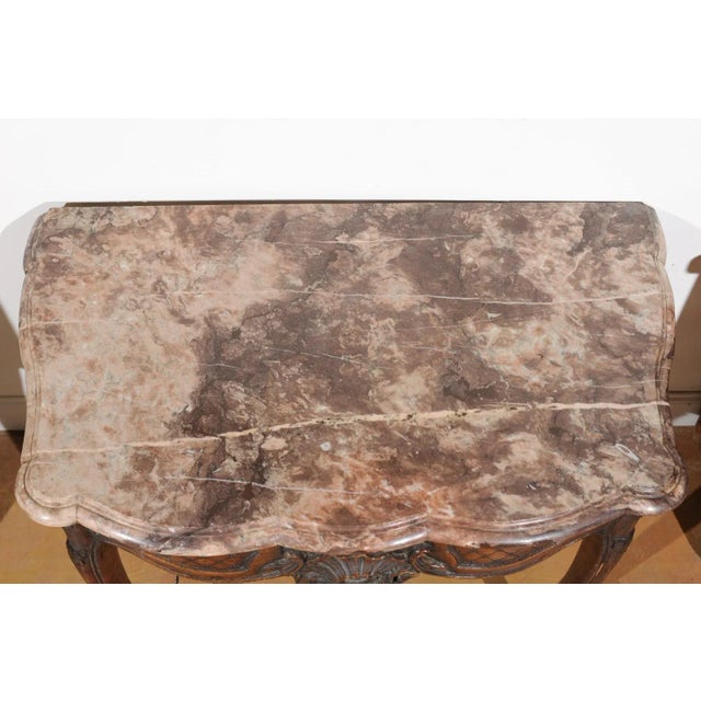 1720s RFrench égence Period Walnut Console Table For Sale - Image 9 of 12