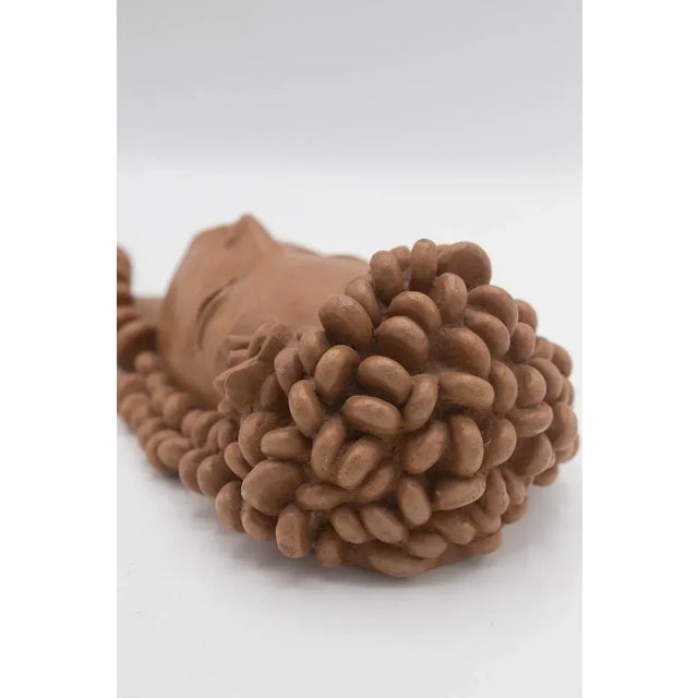 Rare terracotta sculpture attributed to the great designer Gio Ponti in the 1950s, fine Italian manufacture. The sculpture...