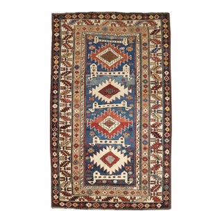 19th Century Antique Shirvan Rug - 3'8" x 5'10" For Sale