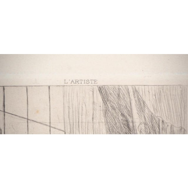 Félicien Rops, The Artist, Original Signed Etching For Sale - Image 7 of 8